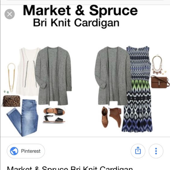 Market Spruce Bri Knit Cardigan Size 